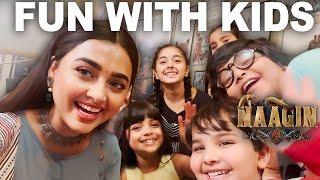 On Set Fun with kids Naagin 6  Exclusive Behind the Scenes @tejasswiprakash413