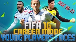 FIFA 16 Career Mode - Young Player Faces Age 16-21