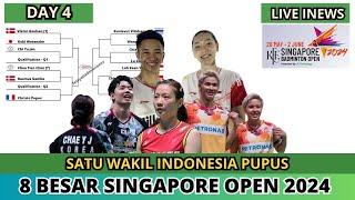 JADWAL PEREMPAT FINAL SINGAPORE OPEN 2024 DAY 4PUPUS DI GANDA CAMPURAN #singaporeopen2024