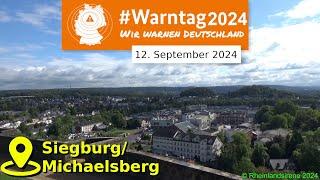 Bundesweiter Warntag 2024  Probealarm mit Fehlauslösung in Siegburg