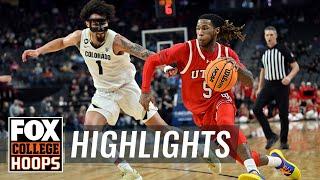 Utah vs. Colorado Pac-12 Tournament Highlights  CBB on FOX