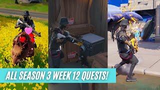 How To EASILY Complete ALL WEEK 12 QUESTS - Fortnite - Chapter 3 - Season 3