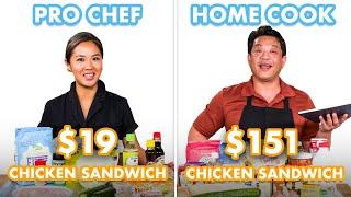 $151 vs $19 Fried Chicken Sandwich Pro Chef & Home Cook Swap Ingredients  Epicurious