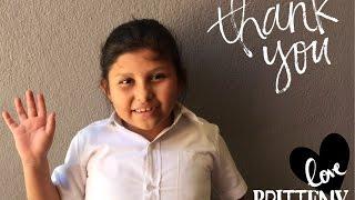 Thank You From Britteny  World Missions Outreach Student Sponsor Nicaragua