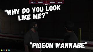 Pigeons REACTION to Chatterbox LOOKING LIKE HIM  NOPIXEL 4.0 GTA RP