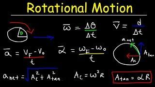 Rotational Motion Physics Basic Introduction Angular Velocity & Tangential Acceleration