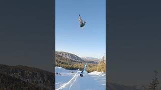 Red Bull Snow team session on the 40-foot hip Mammoth Mountain went down a treat 