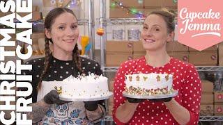 Christmas Cake Pt 2 With Jemma and Sally Marzipan & Decoration  Cupcake Jemma