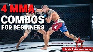 4 realistic MMA combos every beginner needs to practice real time