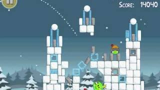 Angry Birds Seasons Greedings 1-6 Xmas 3 star Walkthrough