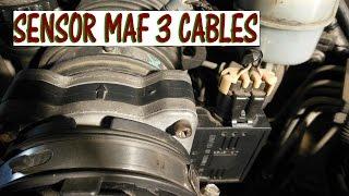 Como probar el sensor MAF de 3 cables con multimetro version completa