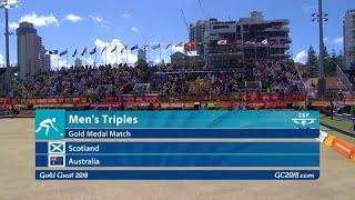 CG2018 Lawn Bowls - Mens Triples Final - Scotland vs Australia