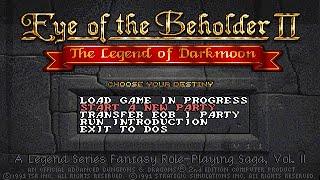 Eye of the Beholder II The Legend of Darkmoon PCDOS Longplay 1991 SSI Westwood