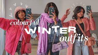 colourful winter outfit ideas to cure your winter blues ️