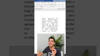 Elimina espacios excesivos en Word 2023 #Shorts #Viral #Word