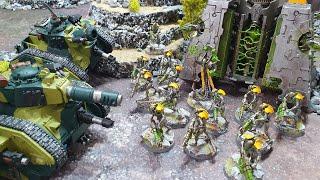 Imperial Guard vs Hypercrpt Necrons Warhammer 40k battle report