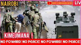 BREAKING NEWS MAUANO NAIROBI Protestors Flock Streets over FOWARD TRAVELLERS BAN by the Government