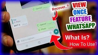 How To whatsapp photos Sent View Once Feature In Tamil