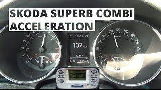 Skoda Superb II Combi 4x4 2.0 TDI 170 hp - acceleration 0-100 kmh