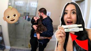 IM PREGNANT PRANK ON BOYFRIEND.. **CUTE REACTION**