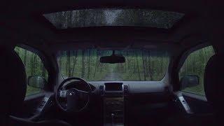 Listening to Relaxing Sounds of Rain on the Car in the Middle of the Forest at Night - Relax & Sleep