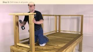 Feeney CableRail Wood Level Railing Installation Video