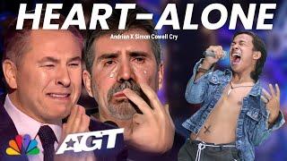 Golden Buzzer  Simon Cowell cried when he heard the song Heart Alone with an extraordinary voice