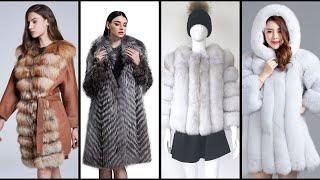 real fox fur coats for women 2020  luxury collection of fox fur coats for winter