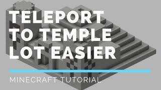 Teleport to a desert Temple Lot Easier  Minecraft Tutorial 