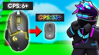 I Used THE WORLDS SMALLEST MOUSE In Roblox BedWars