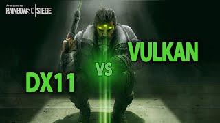 Vulkan vs DirectX11 - Rainbow Six Siege  RYZEN 3 3200G + GTX 970 4GB 1080p
