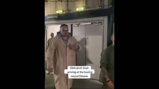 Oleksandr Usyk arriving at the boxing  Joe Joyce v Derek Chisora 