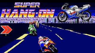 Super Hang-On MD · Sega Mega Drive video game port  full game completion session ️