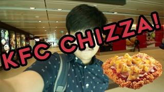 TRYING THE KFC CHIZZA CHICKEN PIZZA SINGAPORE  BAHASA  diss Reza Oktovian  Chandra Liow  MAKUY