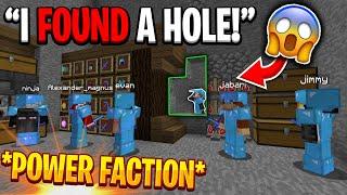 I found a HOLE into their BASE while they were AFK *POWER FACTION*  Minecraft HCF