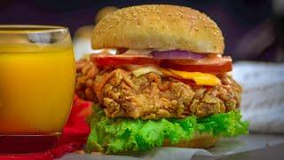 How to make KFC Burger  KFC Chicken Burger Recipe