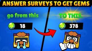 3 METHODS to Get GEMS for F2P Players in Brawl Stars Make Money with Online Surveys