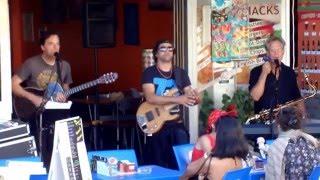 Albufeira Portugal  Musicians playing in BIG Johns Bar