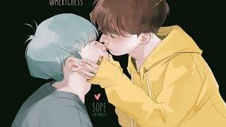 Yoonseok  Sope Min Yoongi & Jung Hoseok fanart - in a middle