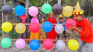 outdoor fun with Flower Balloons and learn colors for kids by I kids Episode -39.