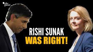 As Trussonomics Shocks UK Economy Rishi Sunak Has His ‘I Told You So’ Moment