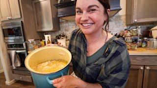 Chicken and Dumplings From Scratch and Mostly Southern  Cook with Me