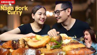 Local pork curry mukbang  Indian couple mukbang #mukbang #food