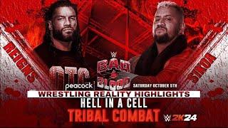 WWE Bad Blood 2024 Roman Reigns Vs Solo  WWE 2K24 Wrestling Reality Highlights