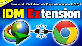 How to Add IDM Extension in Chrome  IDM to Chrome