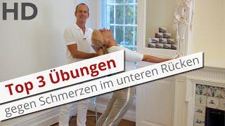 Top 3 Übungen gegen Schmerzen im unteren Rücken - Rückenschmerzen Lendenwirbelsäule