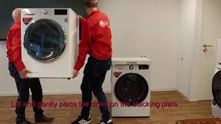 LG Washing Machine - How to stack an LG Dryer on an LG Washer with a Stacking Plate