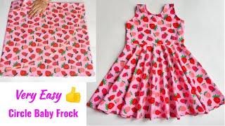 Full Flared Circle Baby frock cutting and stitching  Umbrella cut baby Frock cutting and stitching