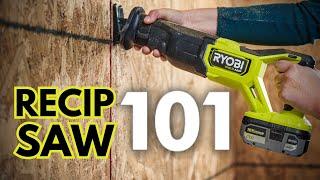 How to Use a Reciprocating Saw  RYOBI Tools 101