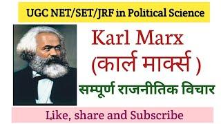 Karl Marx कार्ल मार्क्स  philosophy  Western Political Thinker